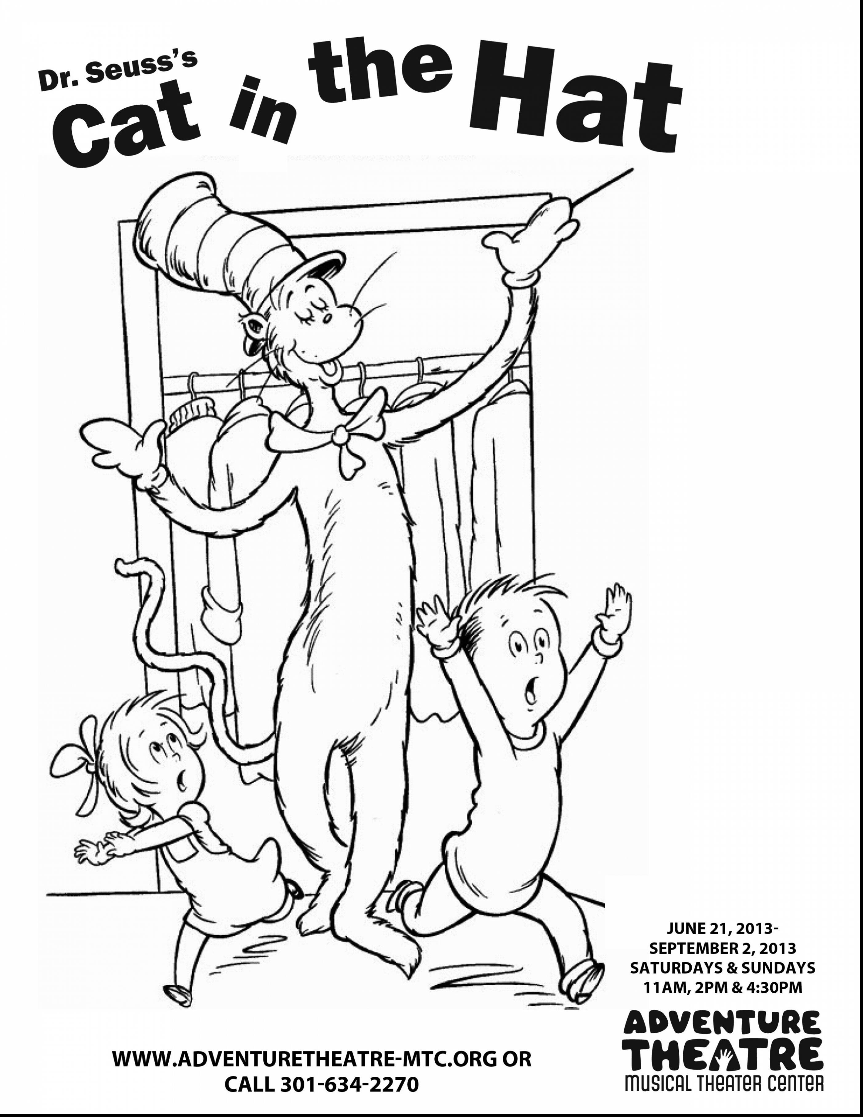 Dr Seuss Cat In The Hat Coloring Pages at GetDrawings | Free download