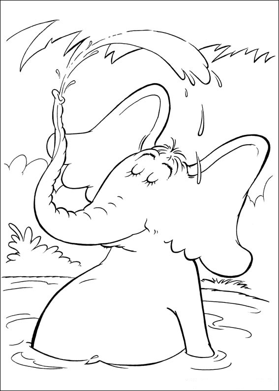 567x794 Dr Seuss Characters Coloring Page Free Download