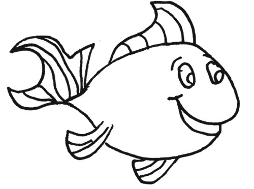 500x372 Dr Seuss Fish Coloring Page