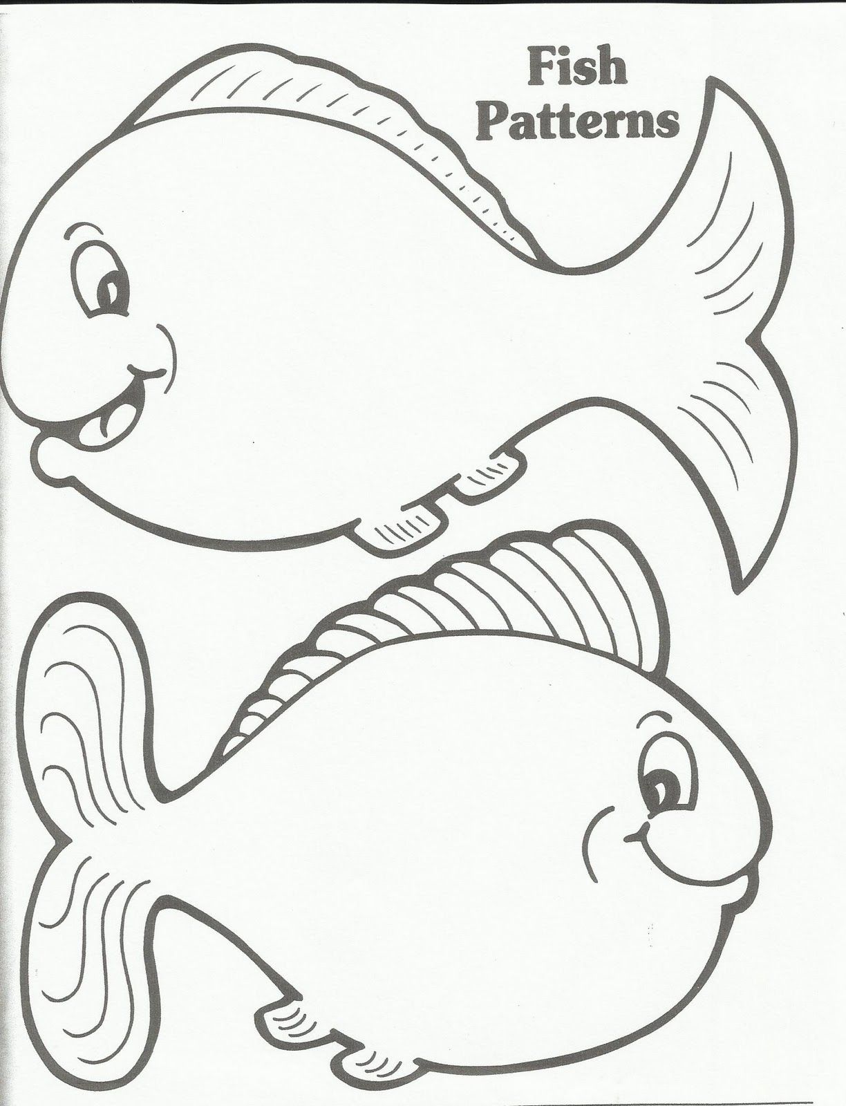 1224x1600 Coloring Pages For Kids Online Fish Template Printable In Plans