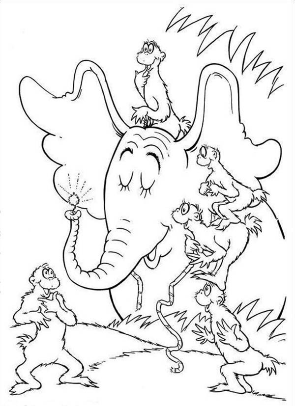 600x827 Dr Seuss Horton Hears A Who Coloring Pages