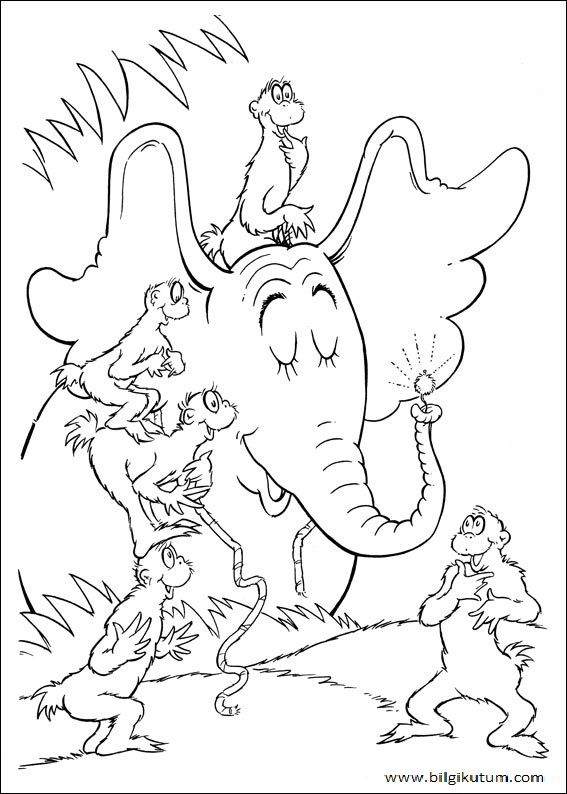 567x794 Horton Hears A Who! Coloring Pages To Print Dr Seuss