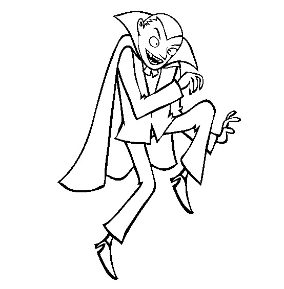 554x565 Dracula Coloring Pages