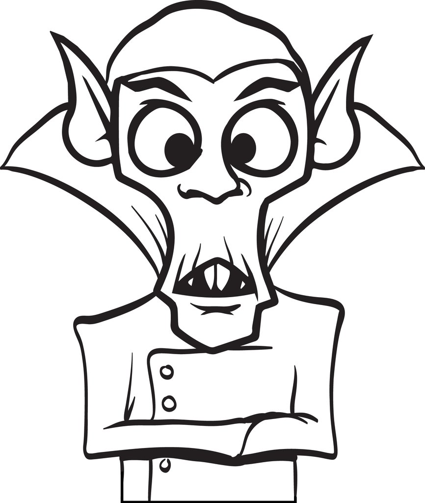 866x1024 Free Printable Dracula Coloring Page For Kids