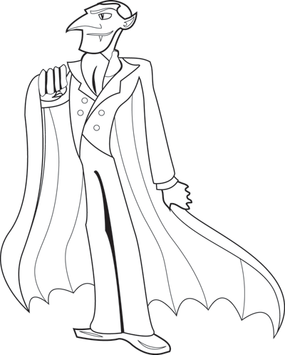 400x498 Halloween Coloring Page Dracula Parents