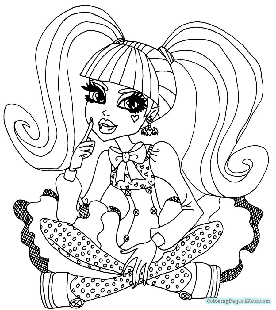 900x1011 Monster High Draculaura Coloring Pages Coloring Pages For Kids