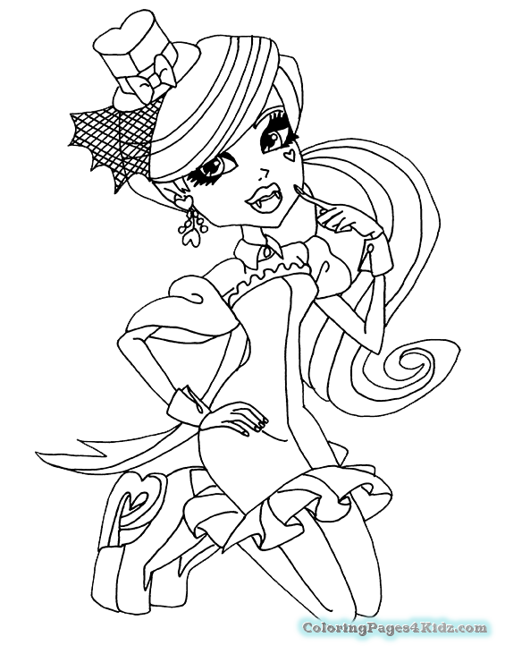 565x731 Monster High Draculaura Coloring Pages Coloring Pages For Kids