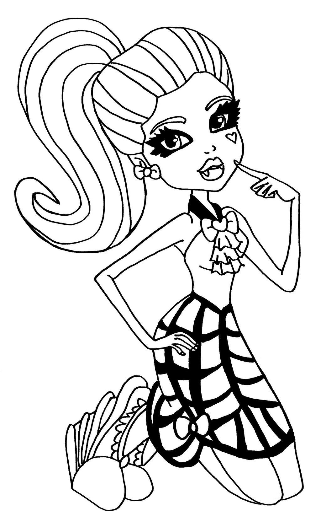 1024x1628 Monster High Draculaura Coloring Page Monster High Party