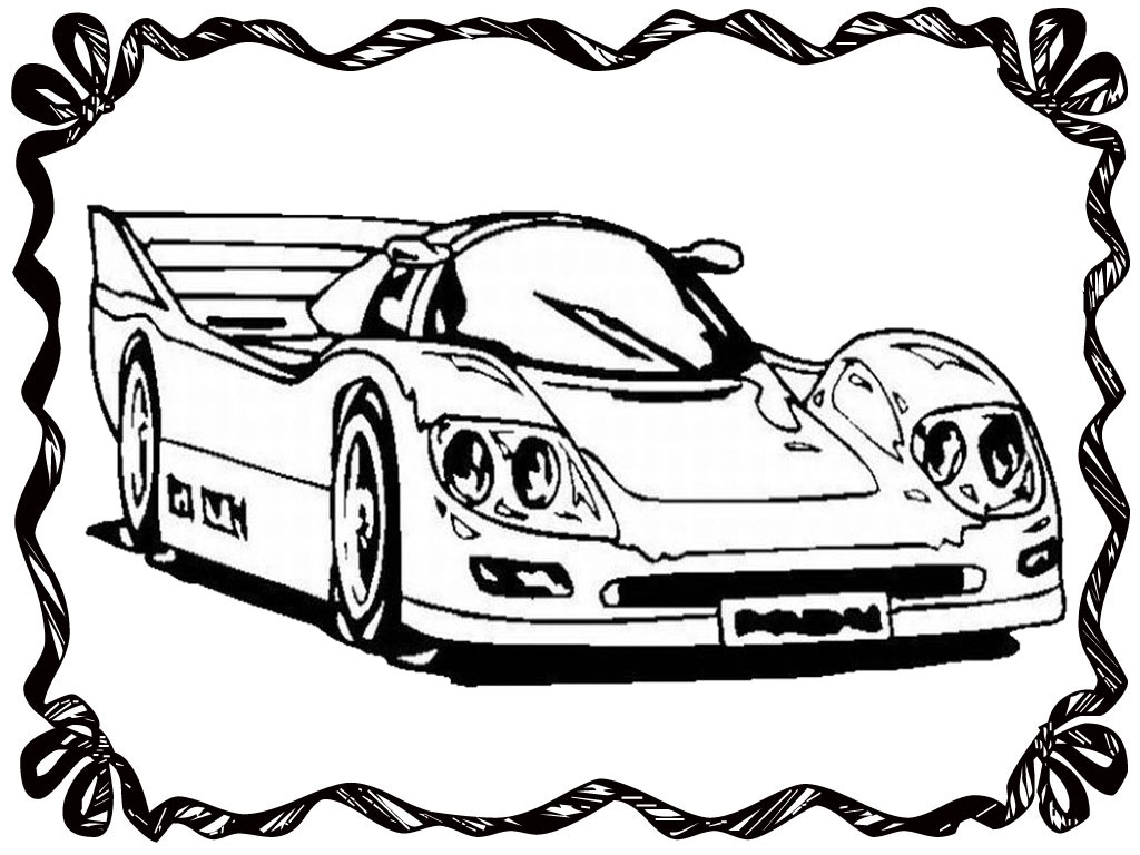 1024x768 Drag Racing Coloring Pages