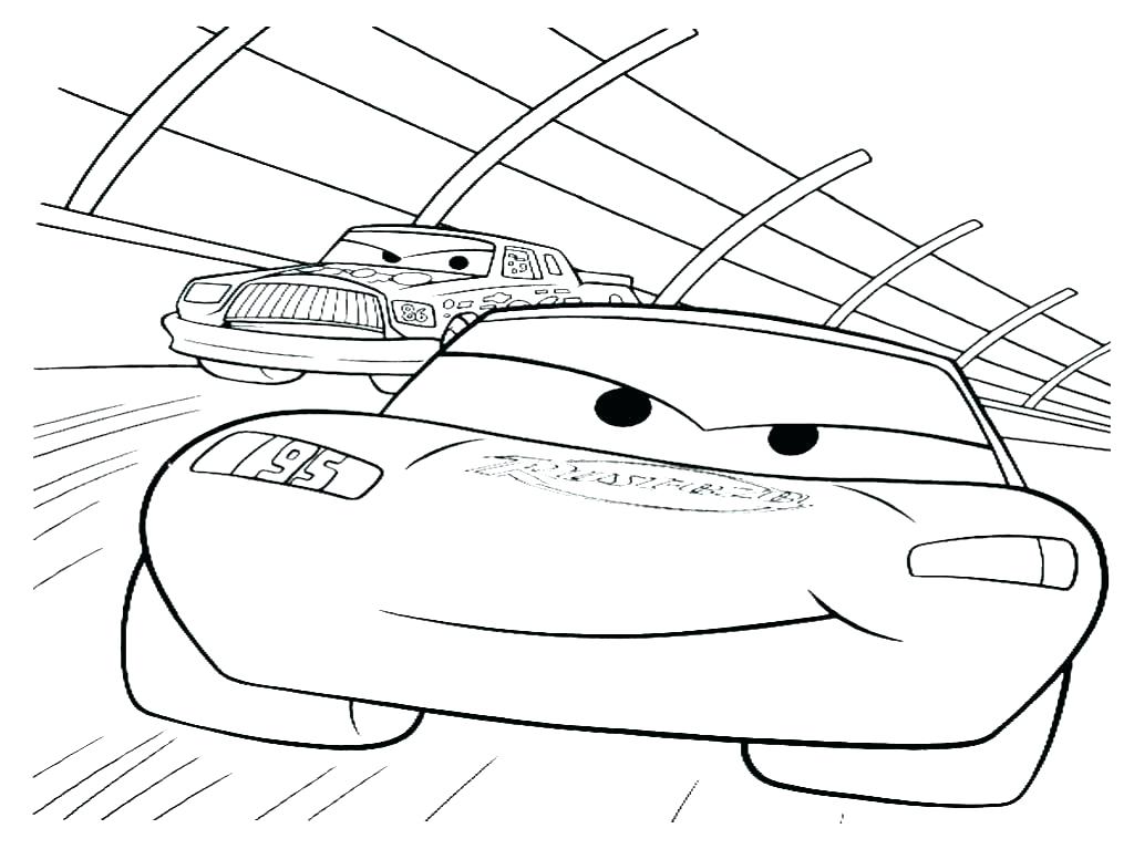 1024x767 Coloring Page Race Car