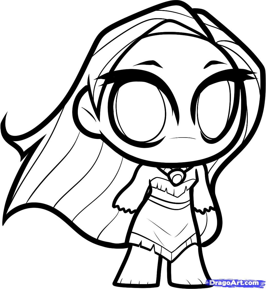 1036x1124 Cartoon Pocahontas How To Draw Chibi Pocahontas Step Disney