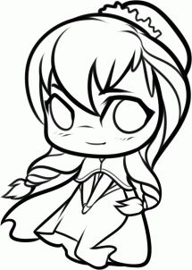 215x302 Cute Chibi Coloring Pages Diys Chibi, Learning