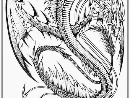 440x330 Coloring Pages Dragon, Detailed Dragon Coloring Pages Coloring