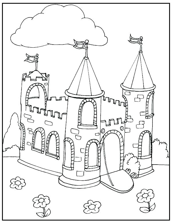 600x773 Castles Coloring Pages Castle Coloring Book Pages Coloring Pages