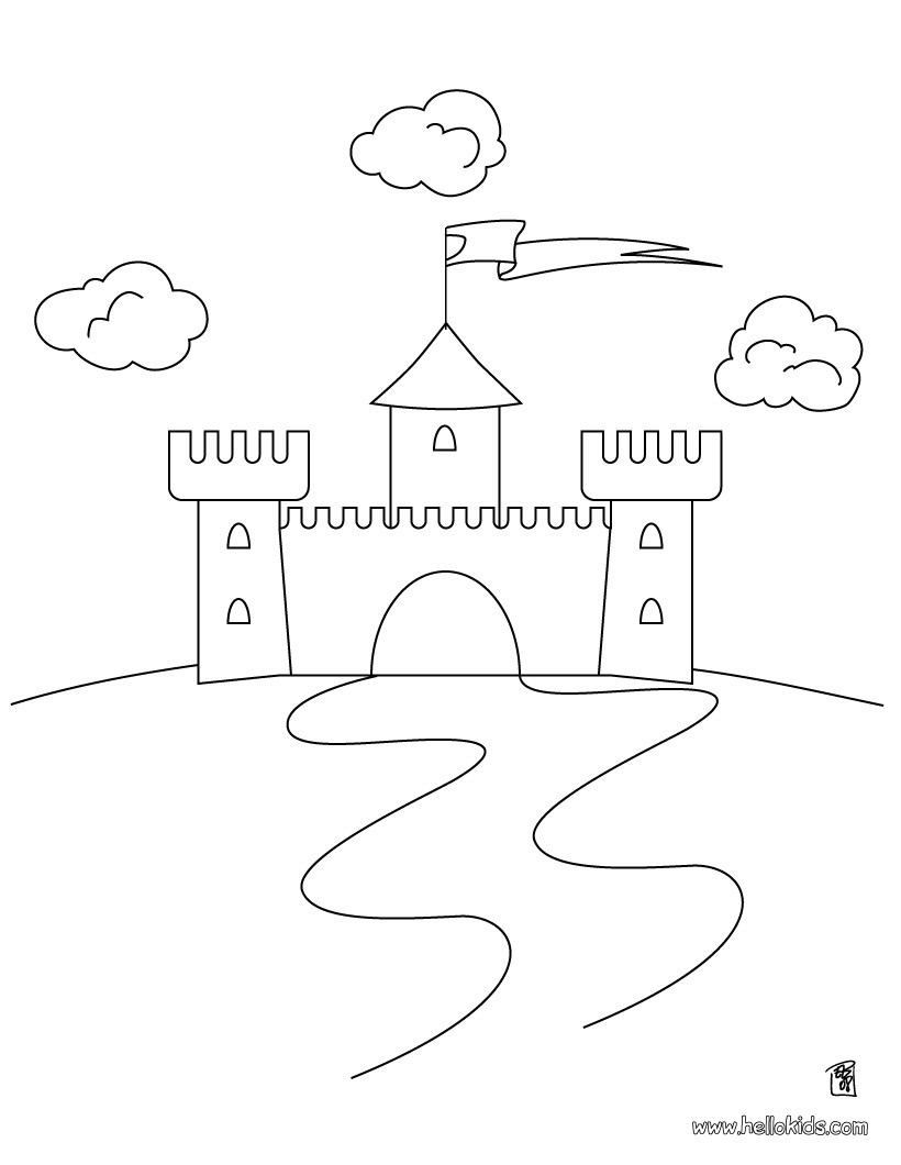 820x1060 Dragon In The Castle Coloring Pages Images Free Printable Kids