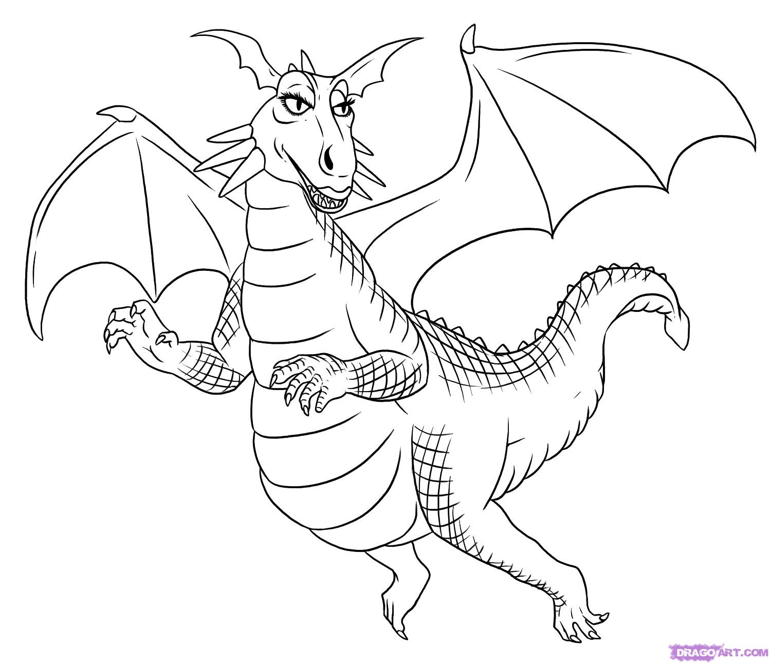 1500x1292 Drawn Castle Dragon