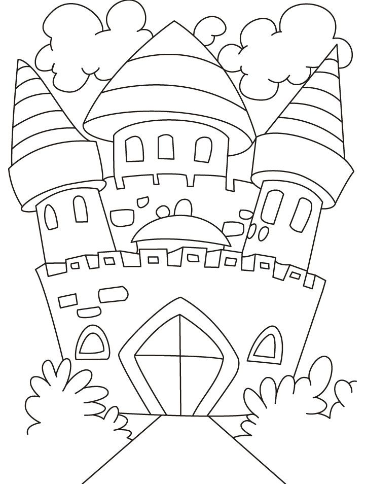 720x954 A Beautiful Castle Coloring Pages Coloring Pages