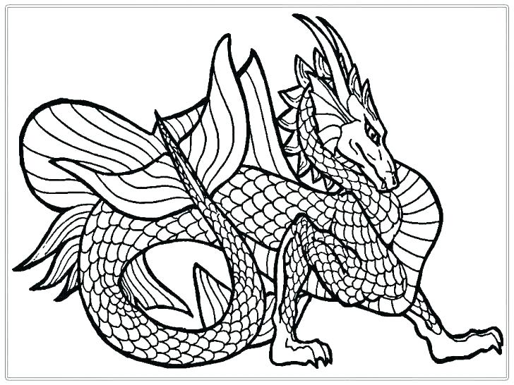 728x546 Dragon Art Coloring Pages