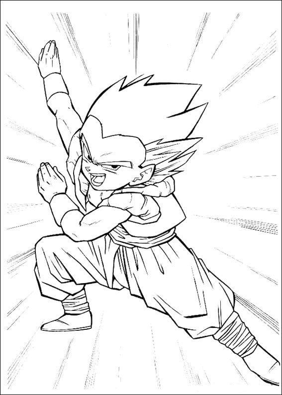 567x794 Kids N Coloring Pages Of Dragon Ball Z