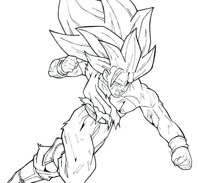 650x600 Coloring Pages Of Dragon Ball Z Characters Dragon Ball Z Coloring
