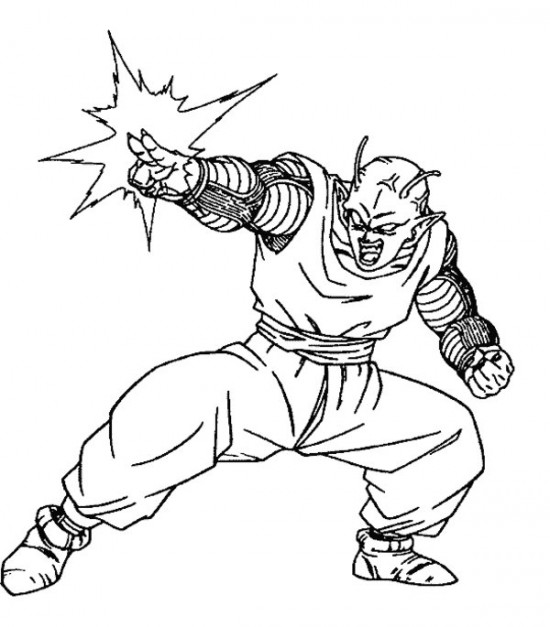 550x627 Dragon Ball Z Coloring Pages