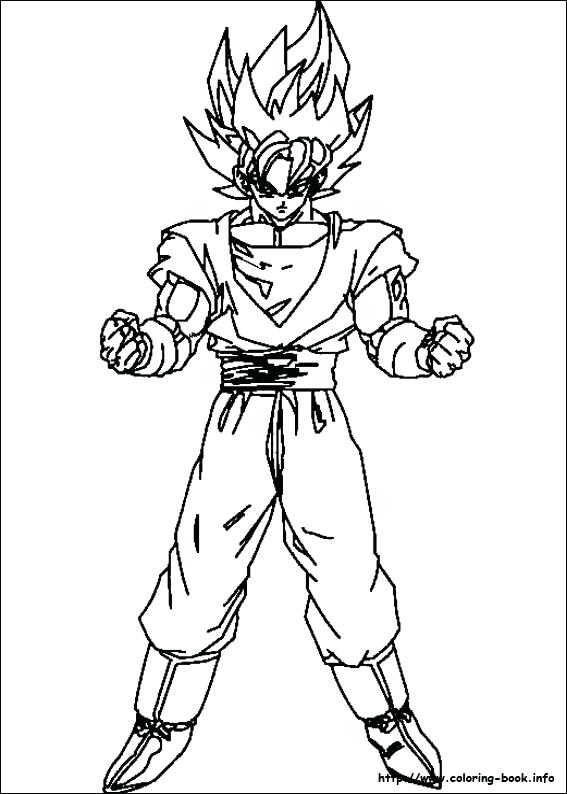 567x794 Dragon Ball Z Goku Coloring Pages Dragon Ball Z Coloring Pages