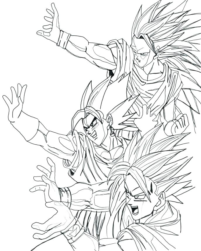 687x859 Dbz Coloring Pages Coloring Pages Large Size Of Coloring Coloring