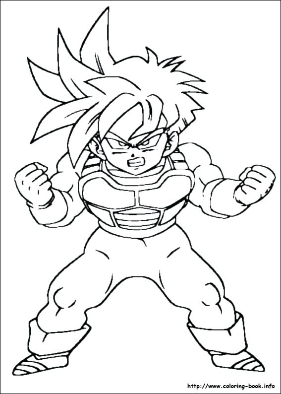 567x794 Dragon Ball Z Goku Coloring Pages Pictures Super Saiyan