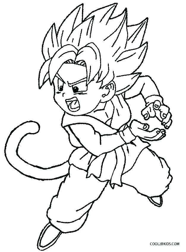 626x850 Dragon Ball Z Coloring Page Professional