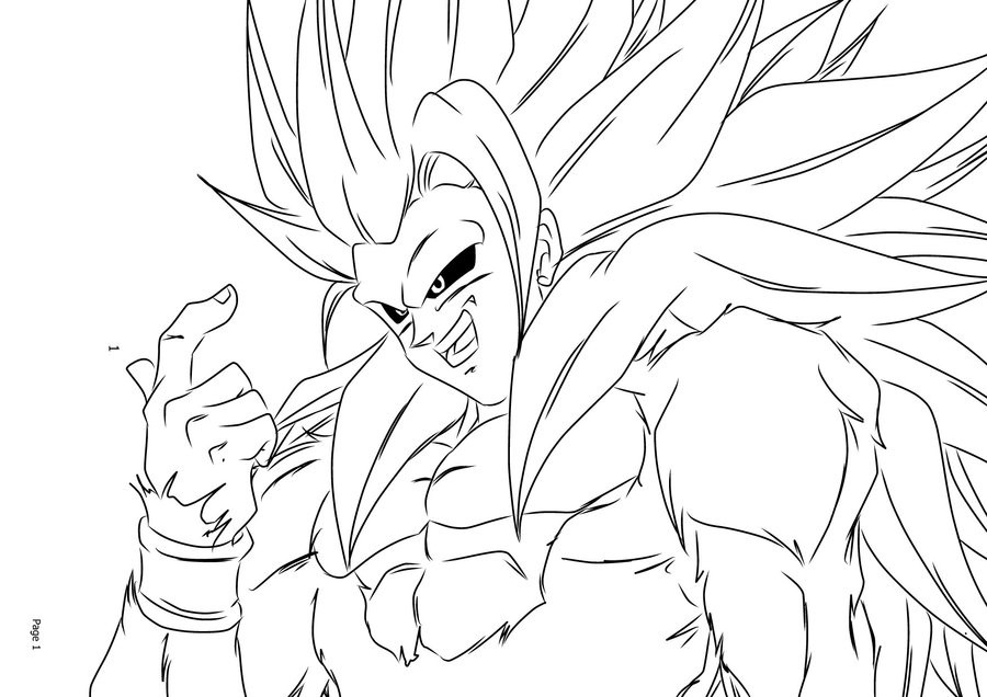 900x636 Dragon Ball Z Super Saiyan Coloring Pages