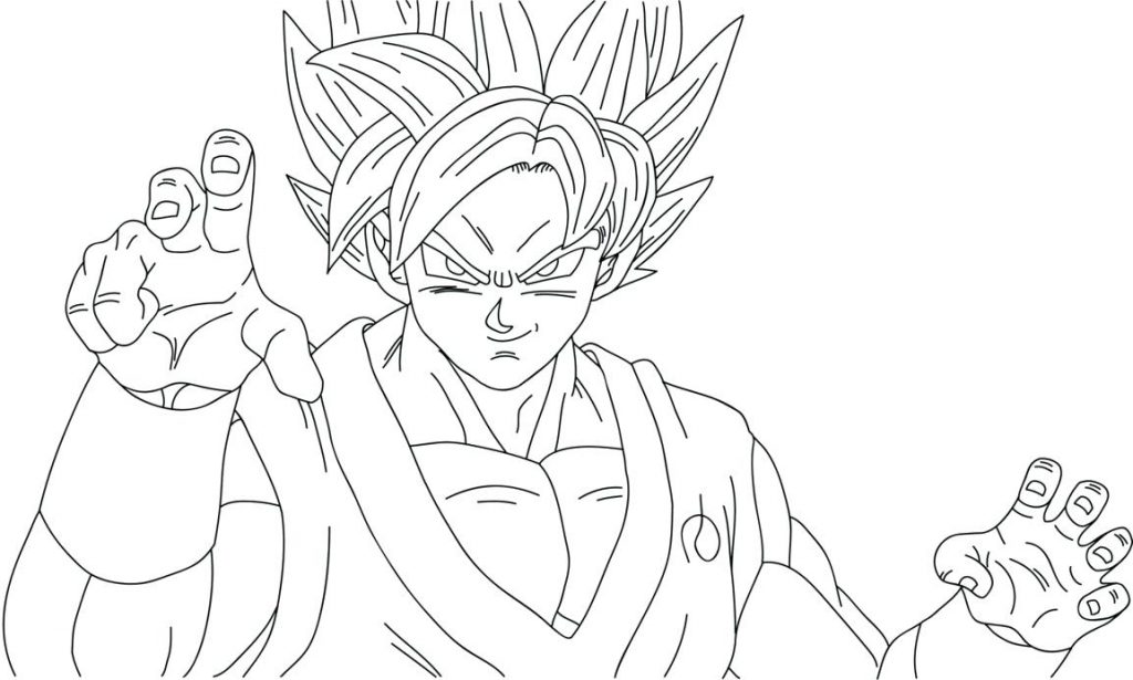1024x615 Coloring Page Dragon Ball Z Coloring Page Fabulous On Pages