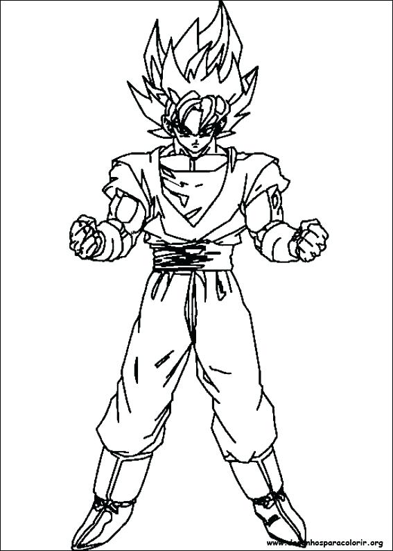 Dragon Ball Z Coloring Pages Printable at GetDrawings | Free download