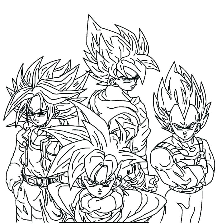 697x721 Dragon Ball Z Coloring Pages And Pages A Dragons Dragon Ball Z