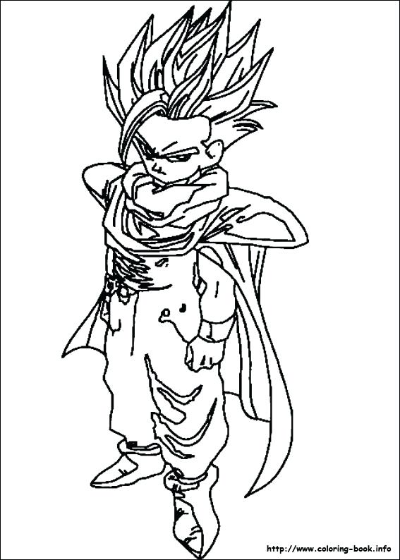 567x794 Dragon Ball Z Coloring Pages