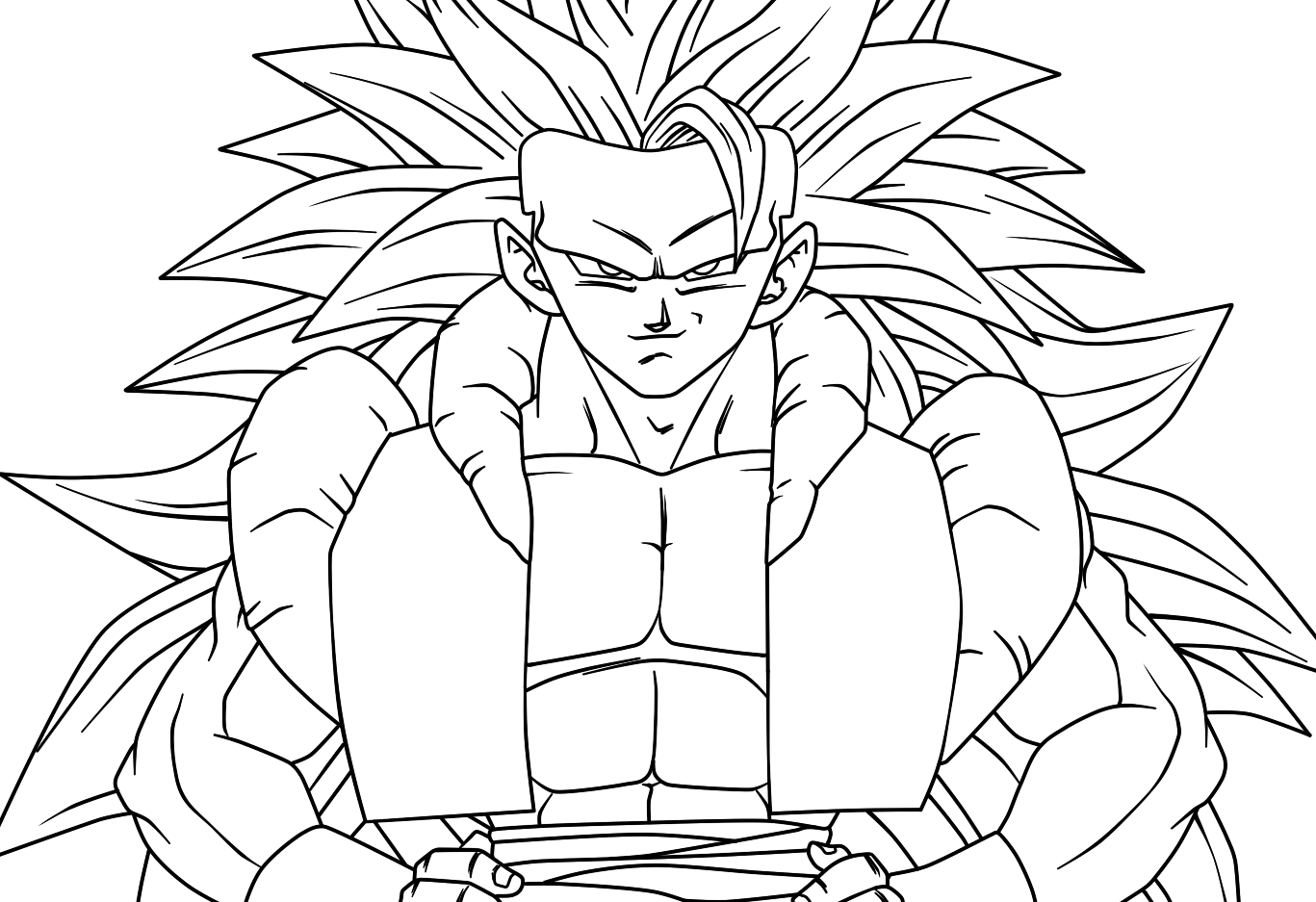 1367x937 Majestic Looking Dragon Ball Z Coloring Pages Super Many