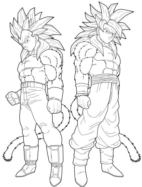 500x656 Dragon Ball Z Coloring Pages Super Saiyan