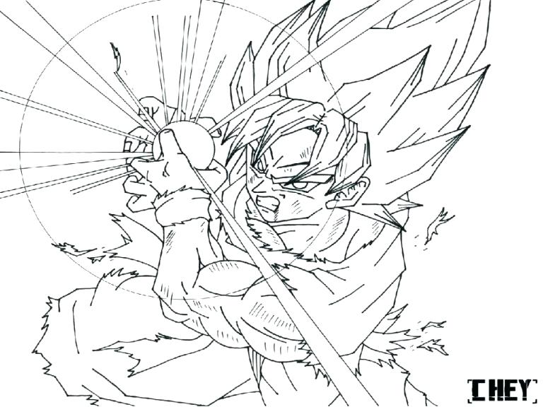 768x576 Goku Super Saiyan Coloring Pages Dragon Ball Z Coloring Pages
