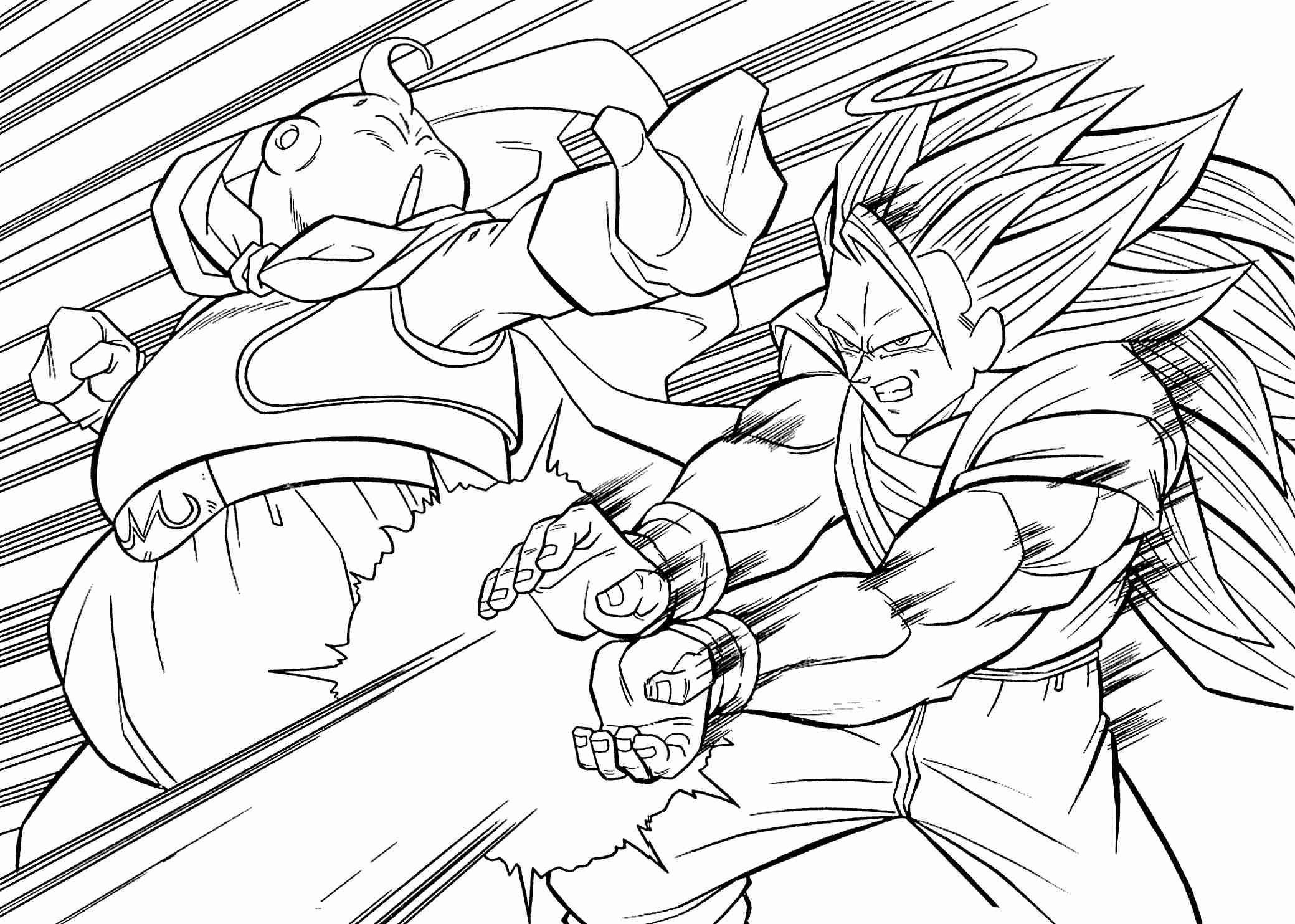 2079x1483 Dragon Ball Z Super Saiyan Coloring Pages Best Of Dragon Ball Z