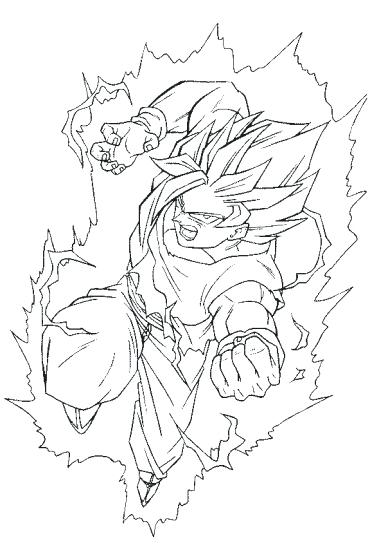 379x550 Coloring Pages Of Goku Back To Post Dragon Ball Z Coloring Pages