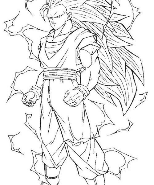 500x600 Goku Coloring Pages Characters Coloring Pages Coloring Pages