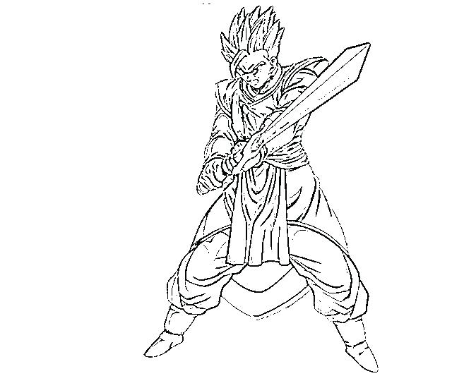 640x533 Super Saiyan Coloring Pages Dragon Ball Z Coloring Pages Super