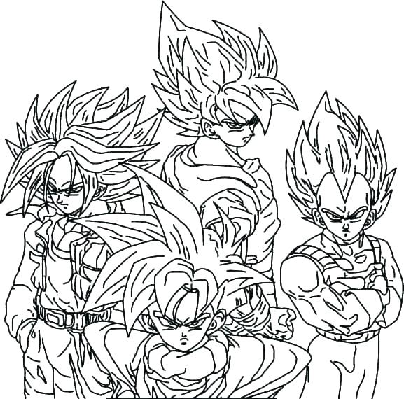 577x570 Printable Dragon Ball Z Coloring Pages Coloring Page Of A Dragon
