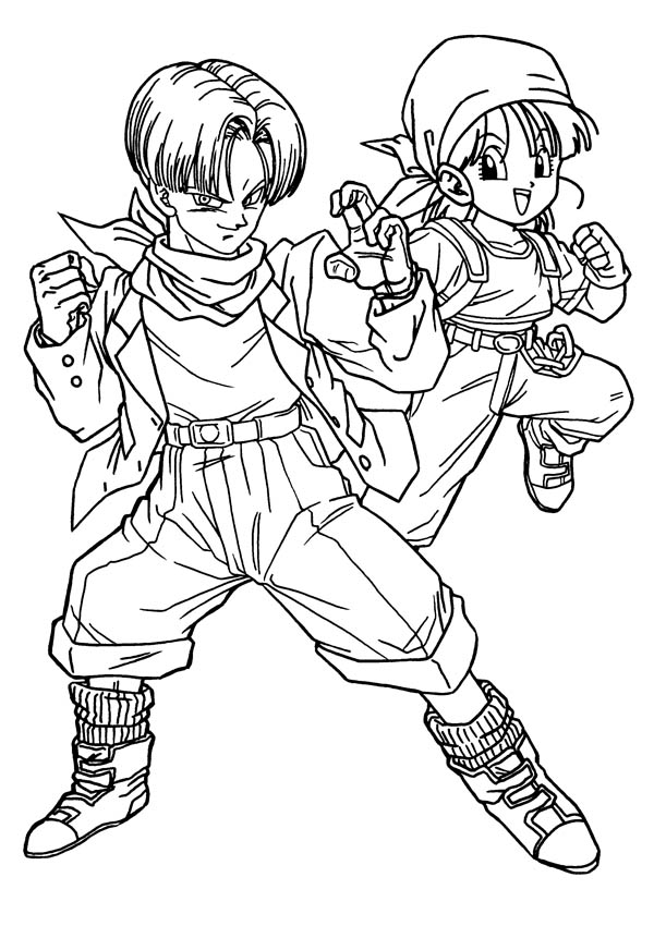 600x850 Dragon Ball Z Coloring Pages