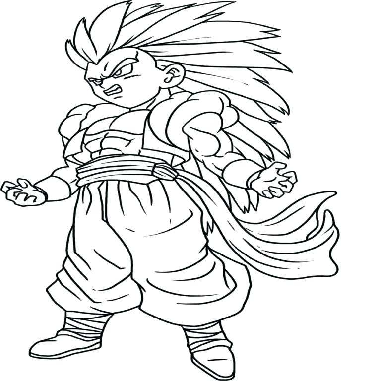 768x768 Goten Coloring Pages Dragon Ball Z Trunks And Join Dragon Ball Z
