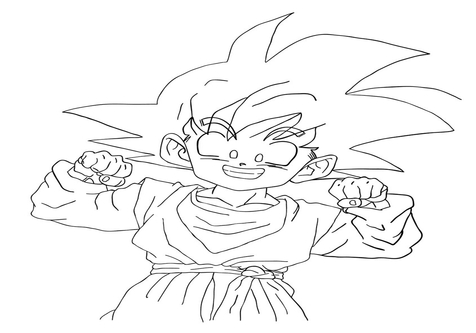 476x333 Dbz Goten Coloring Pages Page Image Clipart Images