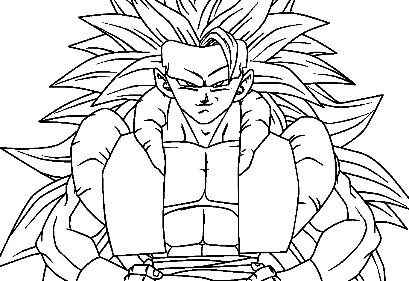 1367x937 Dragon Ball Coloring Pages Trunks Super Saiyan Printable Beautiful