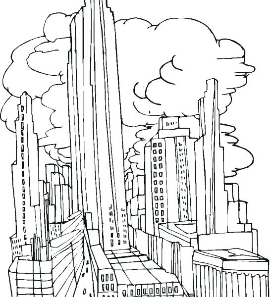 551x600 City Coloring Pages