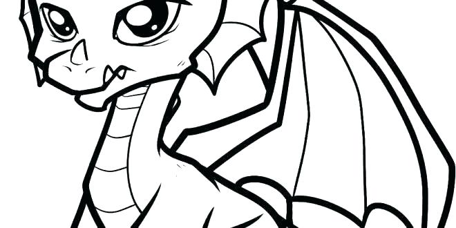 660x330 Baby Dragon Coloring Pages
