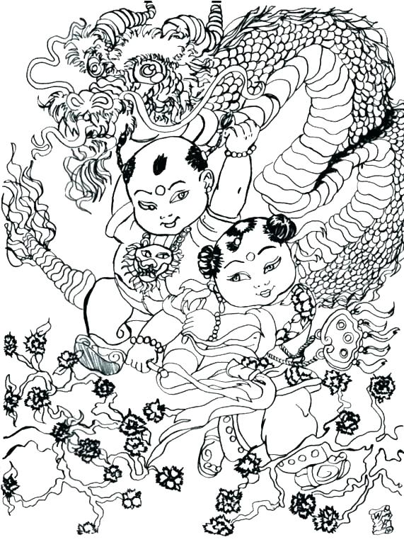 571x765 Coloring Pages Dragons