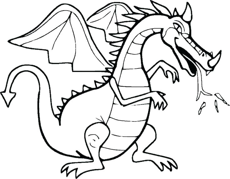 736x575 Printable Dragon Coloring Pages Epic Dragon Coloring Pages Print